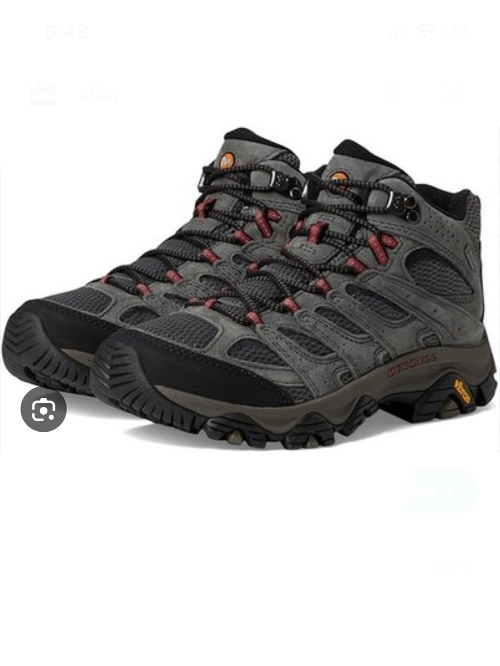 Men's Moab 3 Mid GORE-TEX® Wide Width Size 12.5 NIB Color Beluga